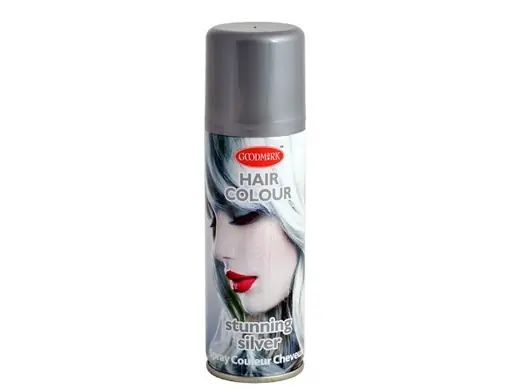 Originální Barevný vlasový sprej stříbrný 125ml