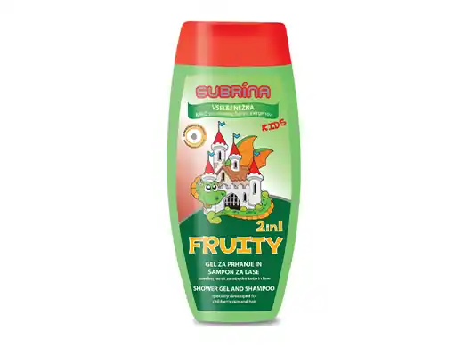 Dětský šampon na vlasy a tělo Fruity 2 v1 250 ml Subrina Ověřený