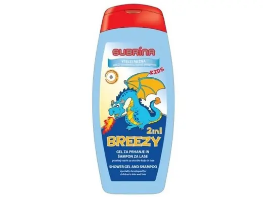 Dětský sprchový gel a šampon 2 v 1 Breezy Subrina Víkendová Akce