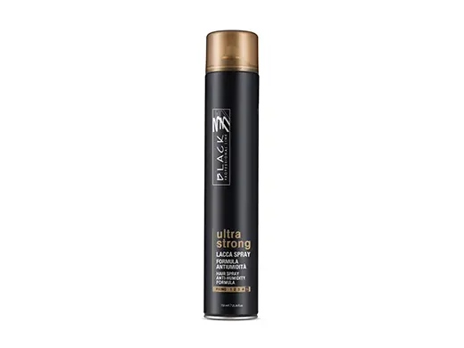 BLACK Hair Spray- ULTRAStrong 500 ml Tovární Cena