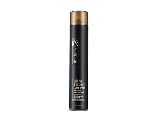 BLACK Hair Spray- ULTRAStrong 750 ml Vrácení Zdarma