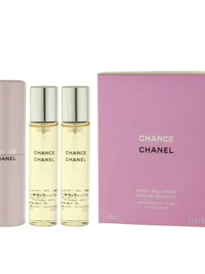 Chanel Chance EDT plnitelný 20 ml + EDT náplň 2 x 20 ml W Značkový