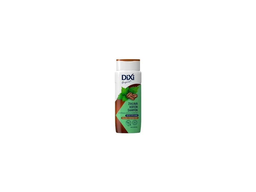 Autentický Dixi kopřivovo-kofeinový šampon proti vypadávání vlasů, 400 ml