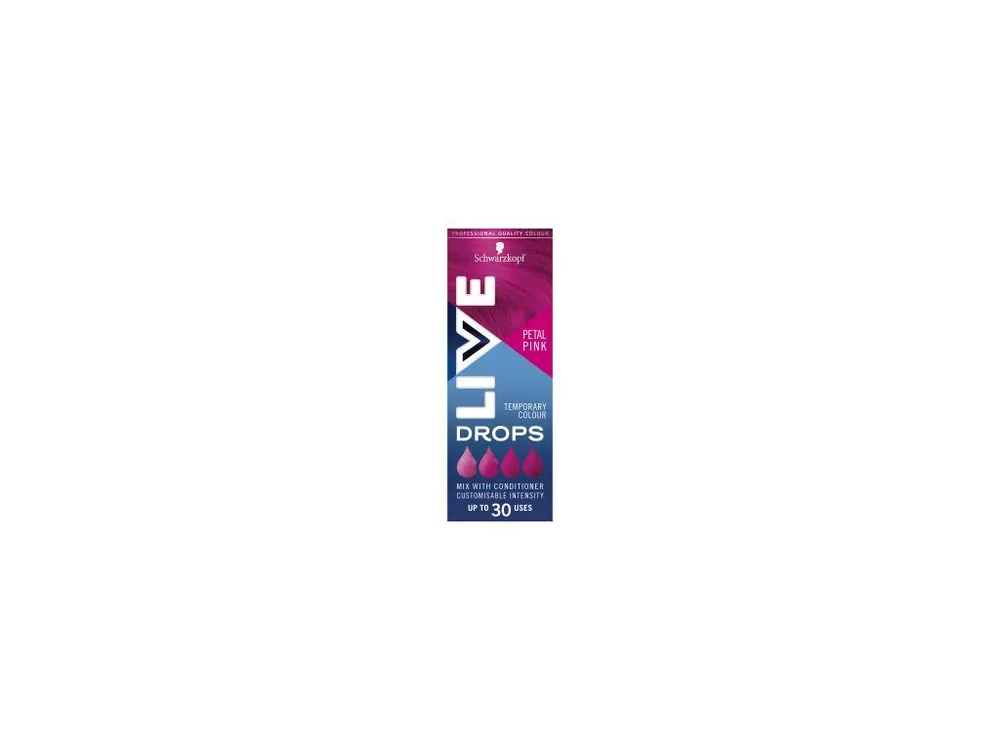 Levný Schwarzkopf Live Drops Růžový květ barvicí kapky na vlasy, 30 ml