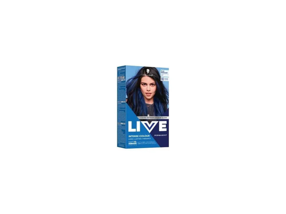 Nová Kolekce Live Intense Color U67 Metalická modrá barva na vlasy, 60 ml