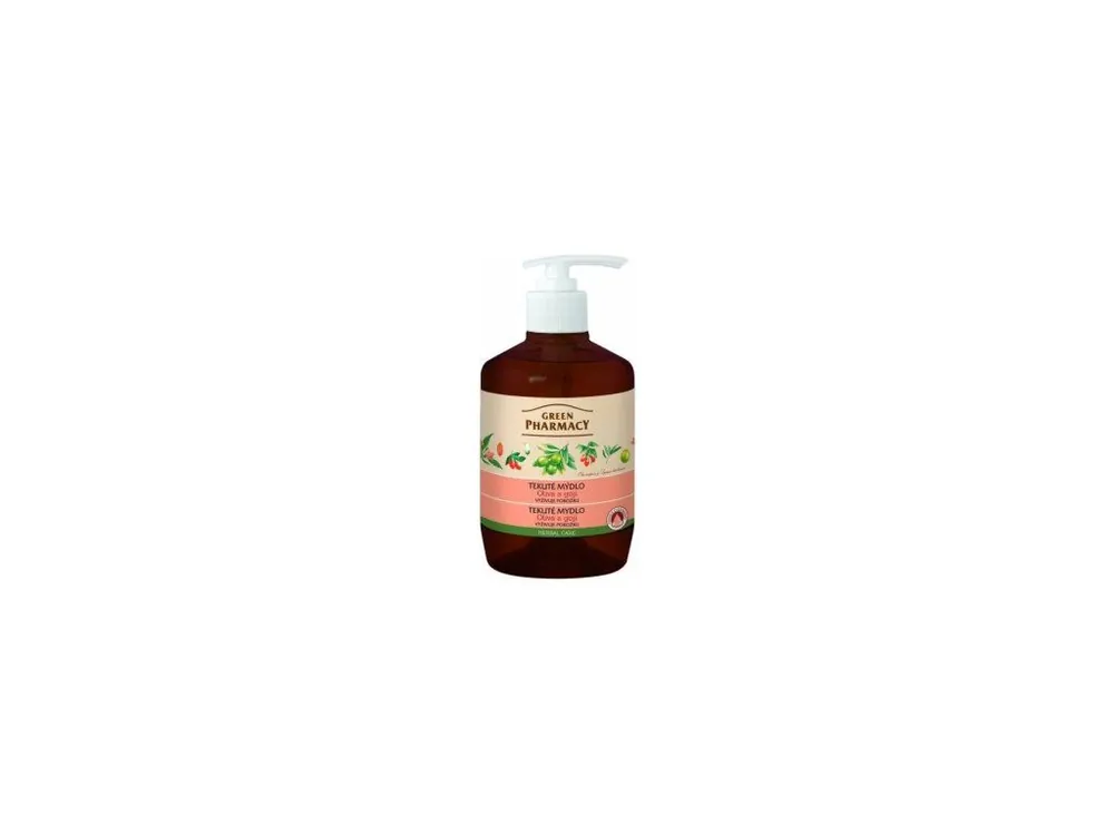 Green Pharmacy Oliva a Goji tekuté mýdlo s dávkovačem 460 ml Jen Po Omezenou Doba