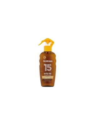 Nubian OF 15 Sprej suchý olej na opalování, 200 ml Aktuální