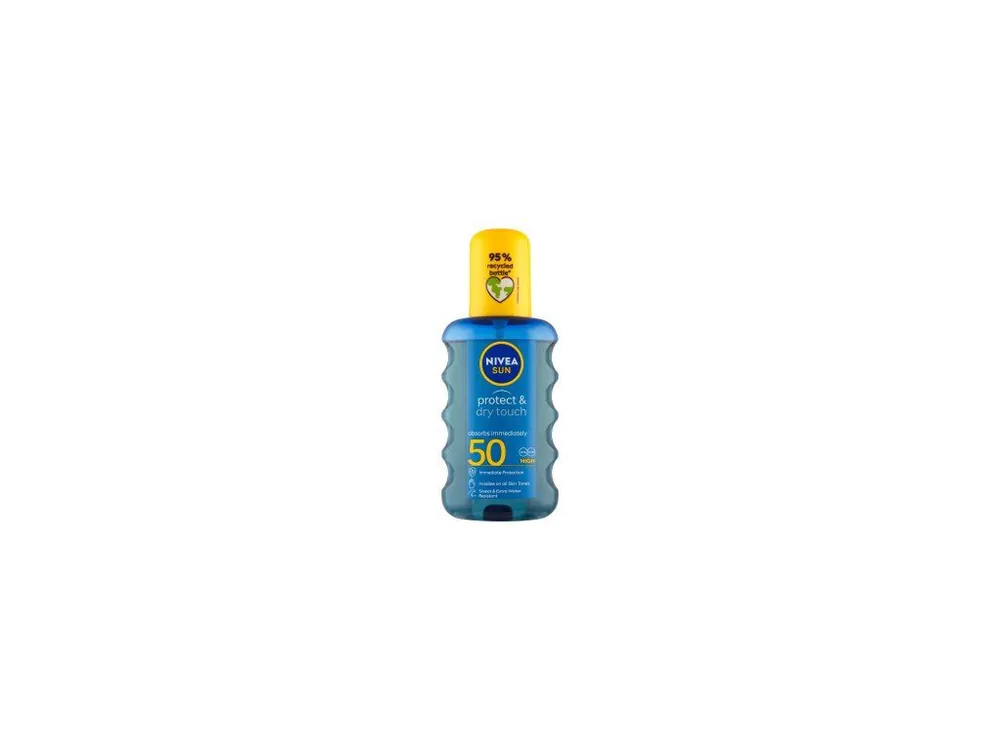 Nivea Sun OF 50 Protect & Dry Touch neviditelný sprej na opalování, 200 ml Výhodná Nabídka