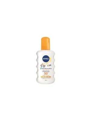 Sezónní Sleva Nivea Sun Kids OF 50+ Protect & Sensitive dětský sprej na opalování, 200 ml