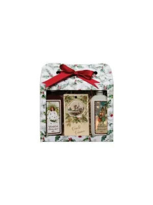 Výprodej Bohemia Gifts Vánoční dárkový set sprchové gely 2× 100 ml + vonná kartička jablko a skořice