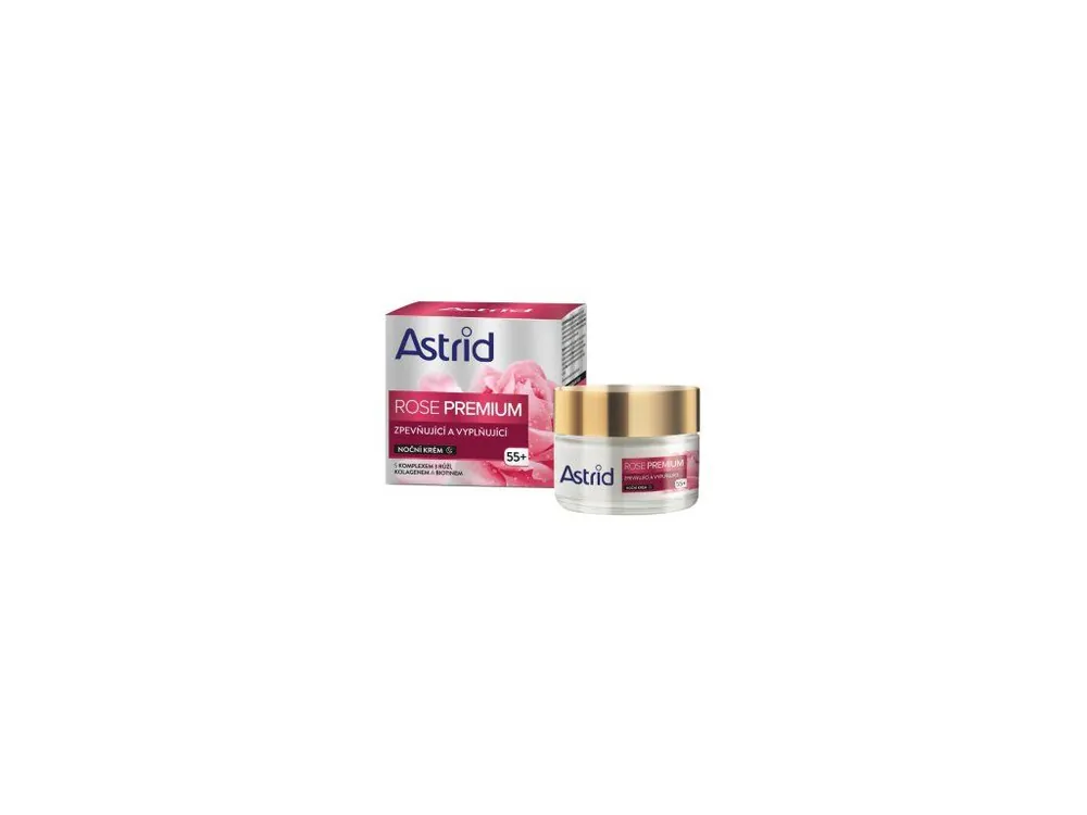 Astrid Rose Premium 55+ zpevňující a vyplňující noční krém, 50 ml Pouze Dnes