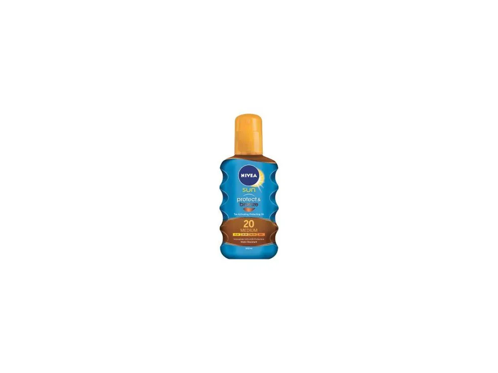 Objednat Nyní Nivea Sun Protect & bronze OF 20 olej na opalování podporující zhnědnutí, 200 ml