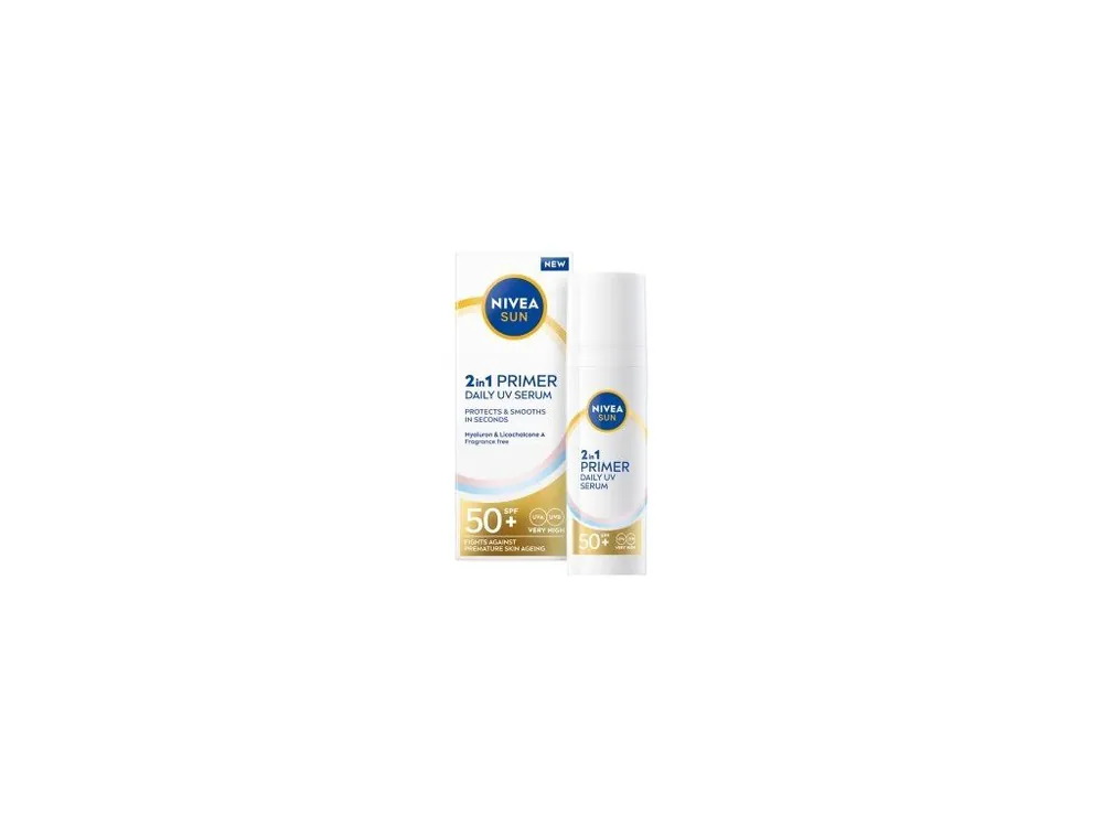 Nivea Sun 2v1 pleťové sérum OF50 30 ml Omezená Nabídka
