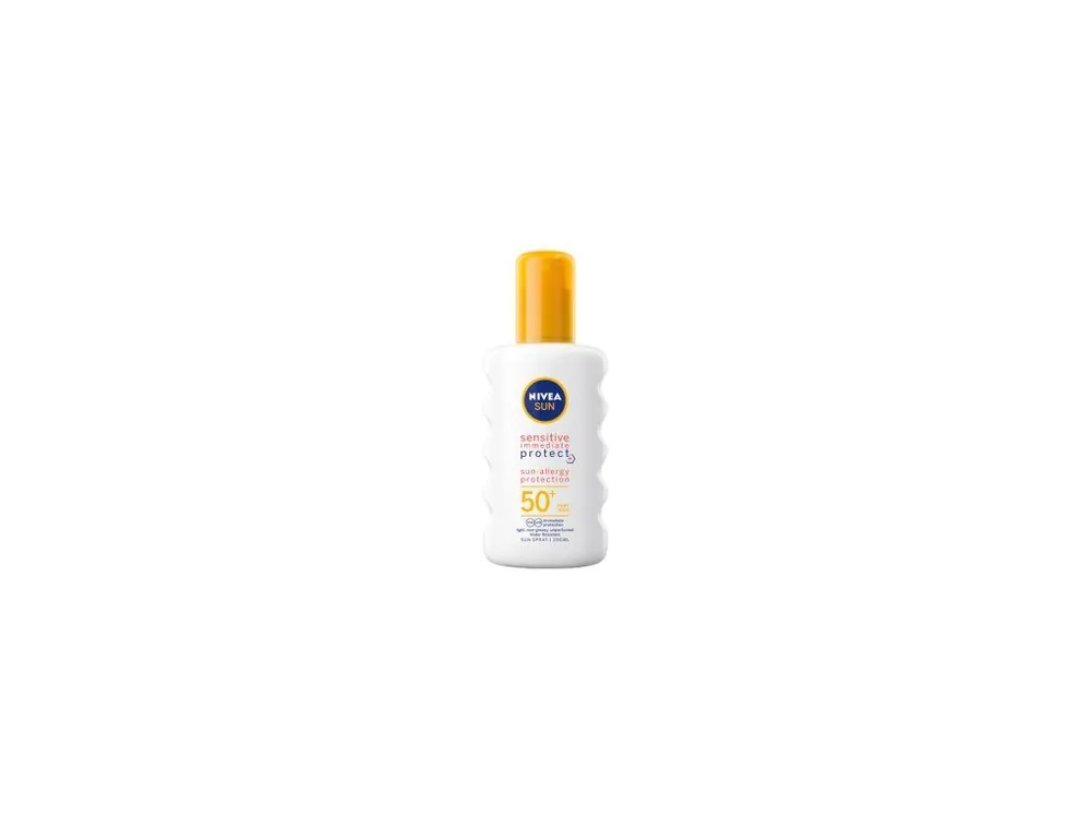 Tovární Cena Nivea Sun Sensitive OF 50+ sprej na opalování, 200 ml