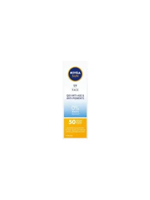 Nivea Sun OF 50 Q10 UV & Face pleťový krém na opalování proti vráskám, 50 ml Cenová Bomba