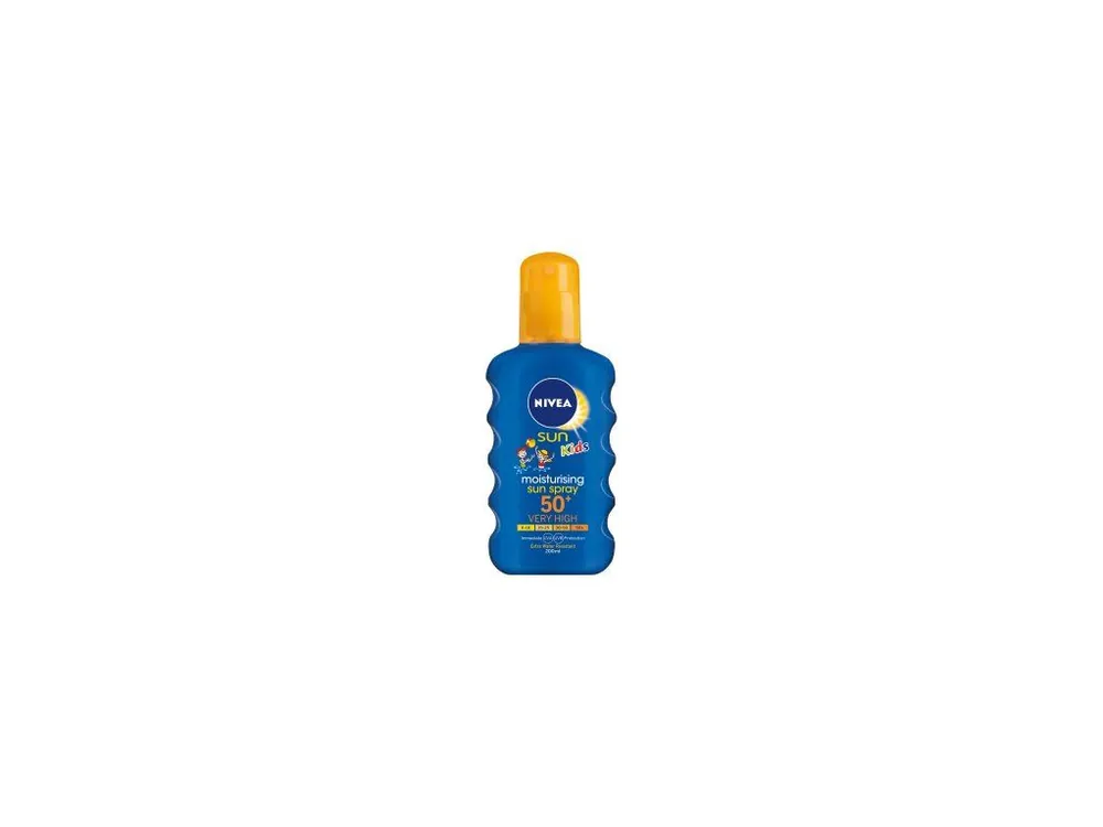 Oblíbený Nivea Sun Kids OF 50+ Protect & Play dětský barevný sprej na opalování, 200 ml