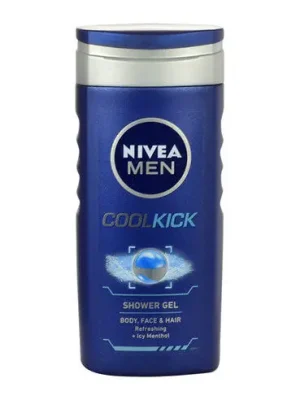Nivea Men Cool Kick osvěžující sprchový gel na tělo i vlasy 250 ml M Akční Nabídka