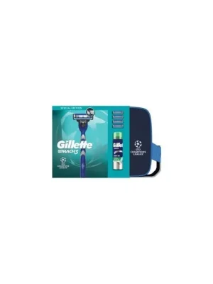 Doprava Zdarma Gillette sada holicí strojek + 4 hlavice, taška a gel na holení 200 ml