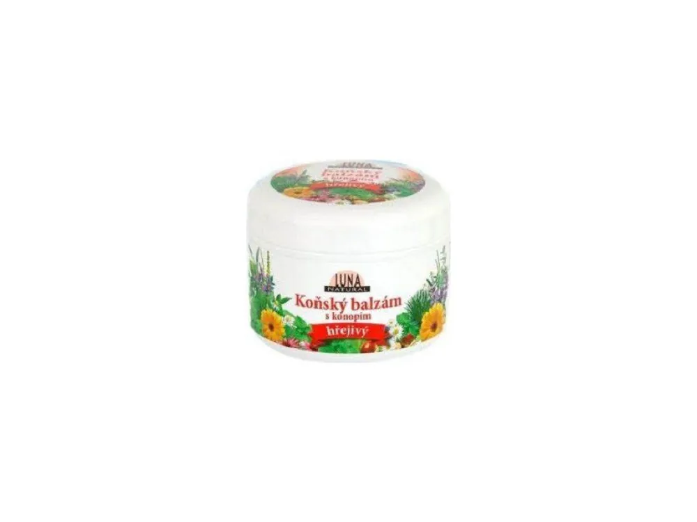 Oblíbený Luna Natural koňský balzám s konopím hřejivý 300 ml
