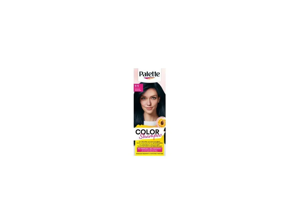 Schwarzkopf Palette Color Shampoo barva na vlasy 339 modročerná 50 ml Cenový Hit