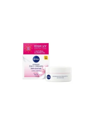 Nivea Výživný denní krém pro suchou až citlivou pleť SPF30 50ml Finální Výprodej
