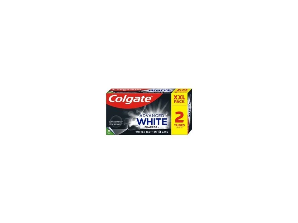 Autentický Colgate zubní pasta Advanced White Charcoal 2x75ml