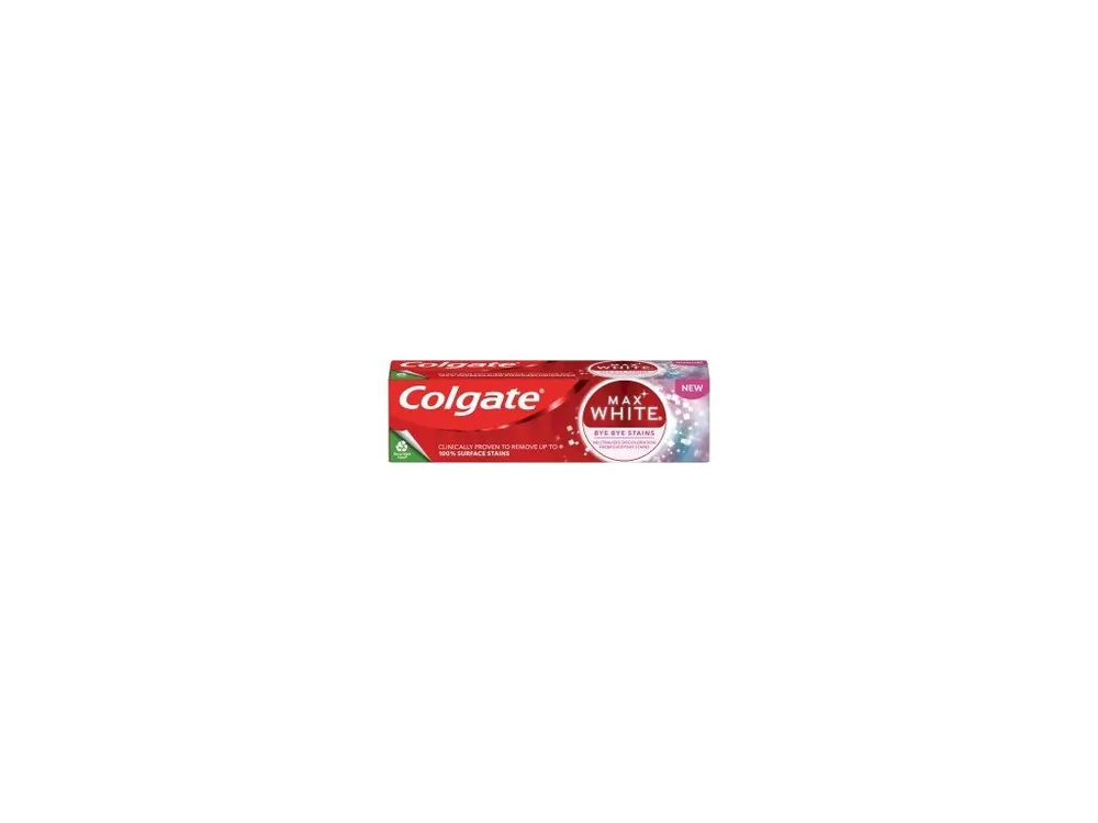 Expresní Doručení Colgate bělicí zubní pasta Max White Bye Bye Stains, 75 ml