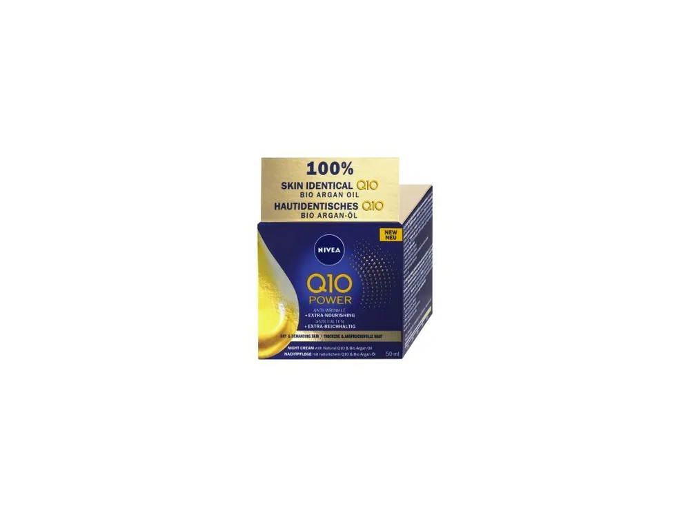 Omezená Nabídka Nivea Q10 Power noční krém proti vráskám, 50 ml