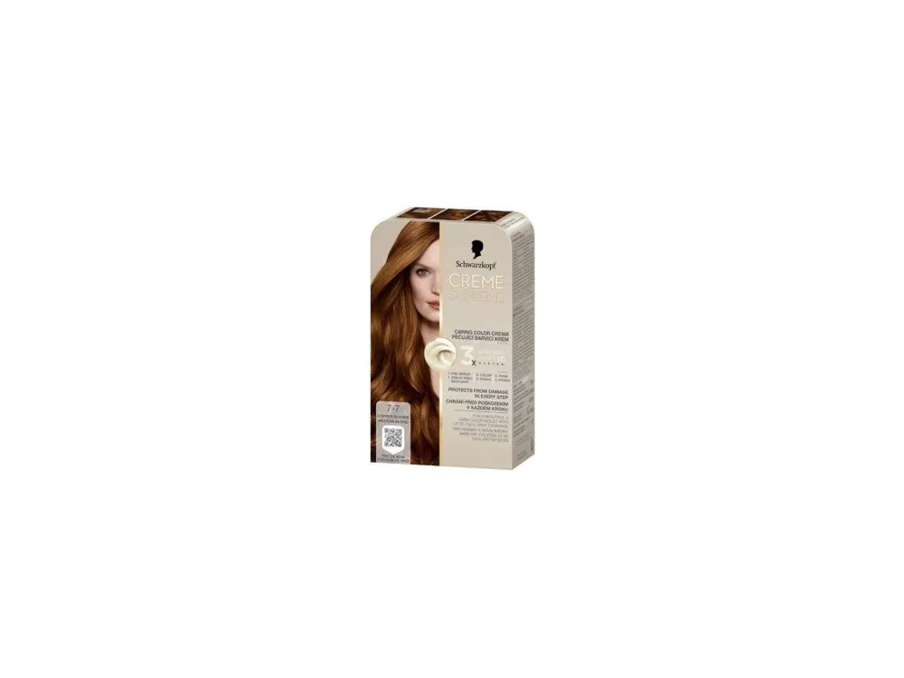 Kup Teď Schwarzkopf Creme Supreme barva na vlasy 7-7 měděná blond 60 ml