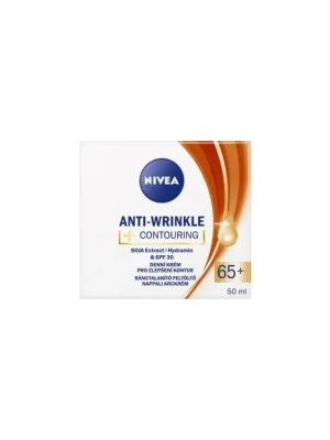 Levný Nivea Anti-Wrinkle denní krém pro zlepšení kontur 65+, 50ml