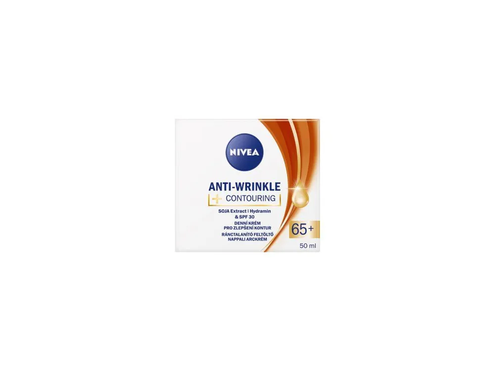 Levný Nivea Anti-Wrinkle denní krém pro zlepšení kontur 65+, 50ml