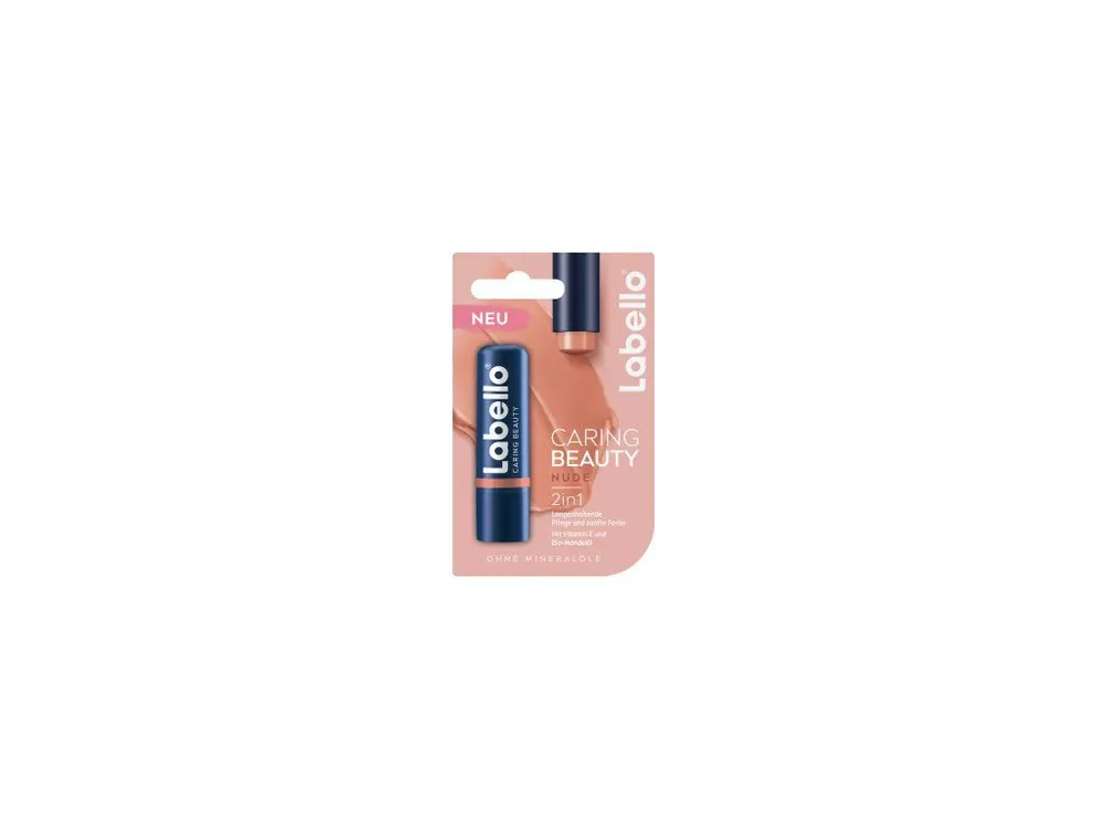 Nejlepší Cena Labello Caring Beauty Nude barevný balzám na rty, 4,8 g