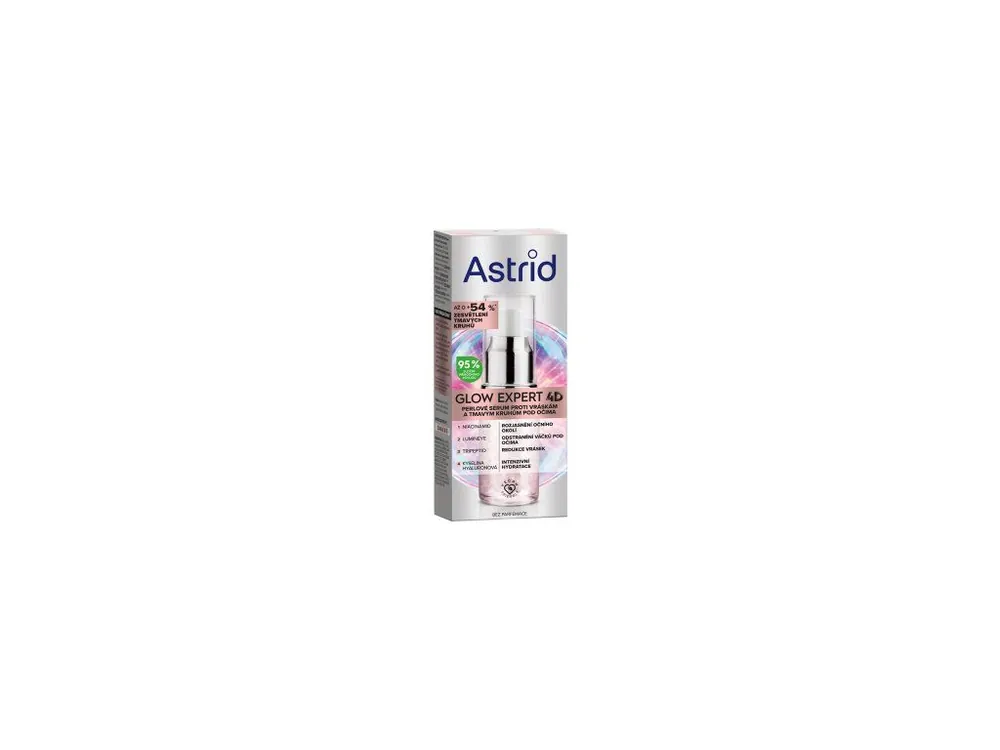 Astrid Glow Expert perlové sérum proti tmavým kruhům pod očima 15ml Dokud Zásoby Vydrží