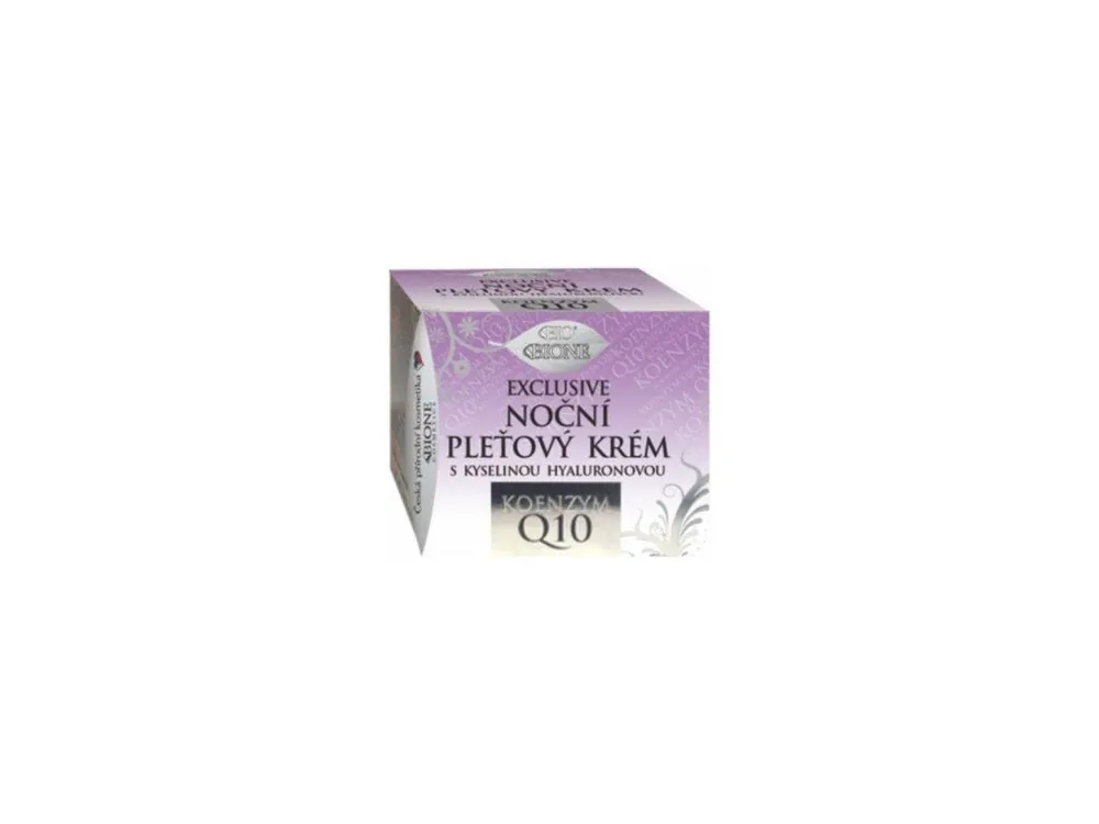 Finální Výprodej BIO BIONE EXCLUSIVE noční pleťový krém s kyselinou hyaluronovou Q10, 51 ml