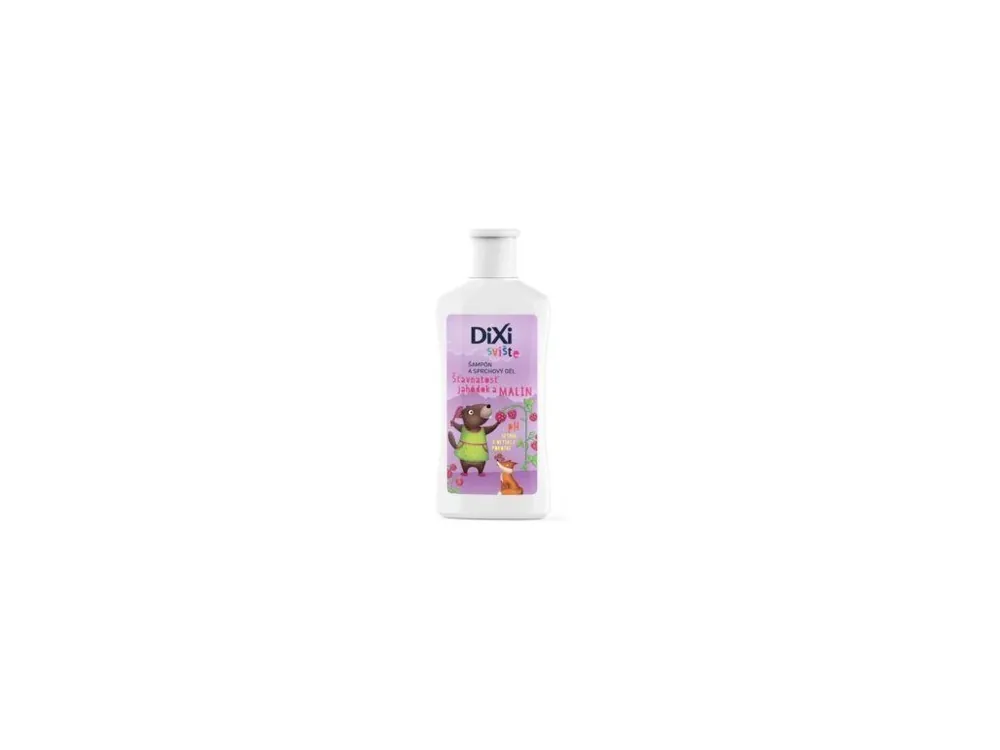 Dixi Sviště šampon a sprchový gel jahoda a malina pro děti 100 ml Levný