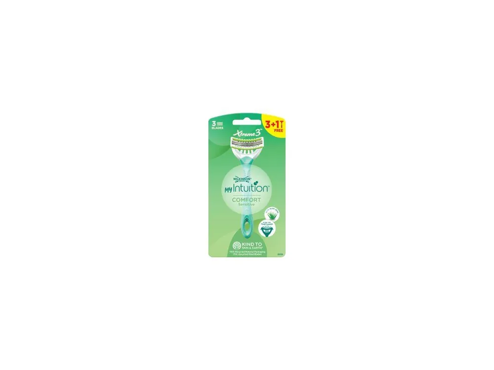 Wilkinson Sword Xtreme3 dámská holítka My Intuition Comfort Sensitive, 3 břity, 4 ks Nízká Cena