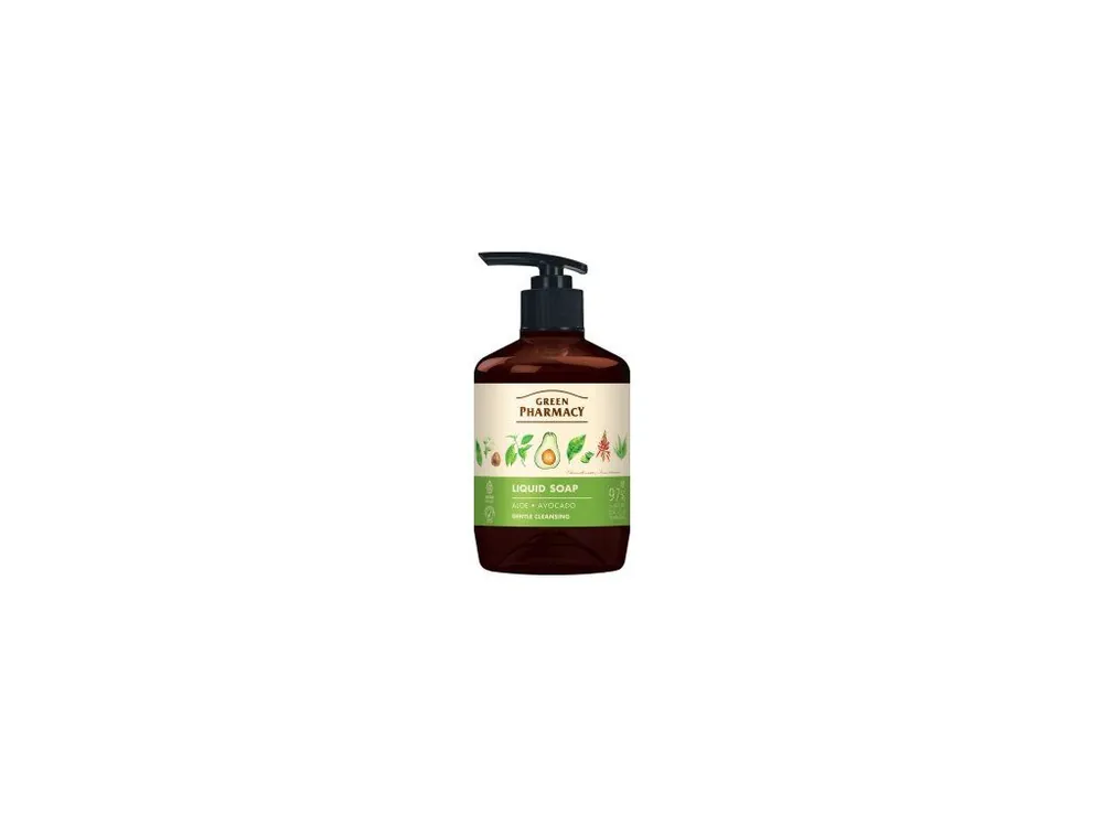 Green Pharmacy Aloe vera a avokádo tekuté krémové mýdlo s dávkovačem 460ml Expresní Doručení