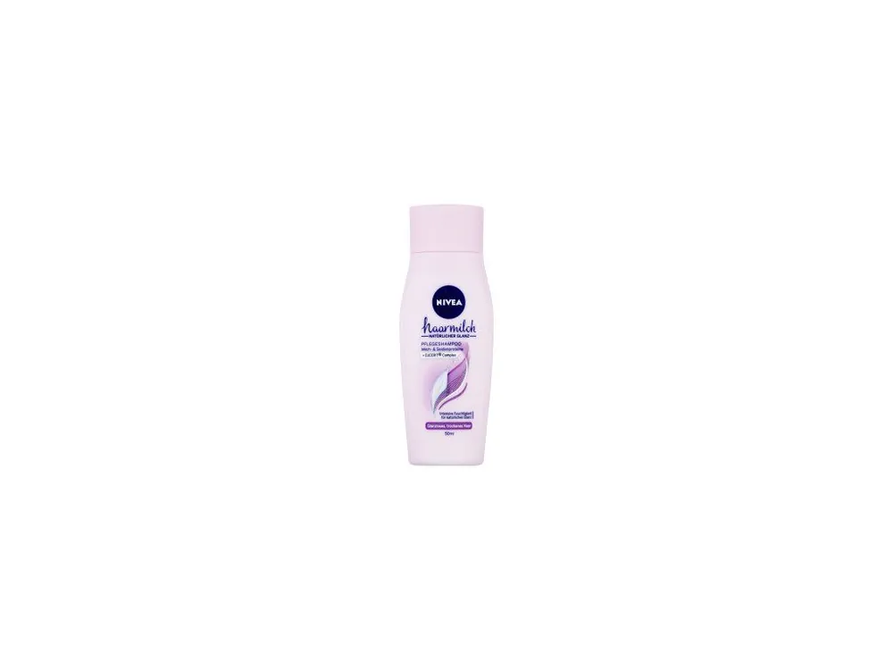 Nivea Hairmilk Natural Shine Pečující šampon, 50 ml Dokud Zásoby Vydrží