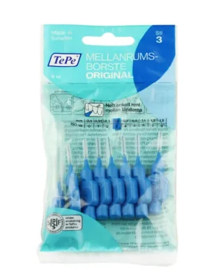 Časově Omezené TePe Original mezizubní kartáčky 3 modré (0,6 mm) 8 ks