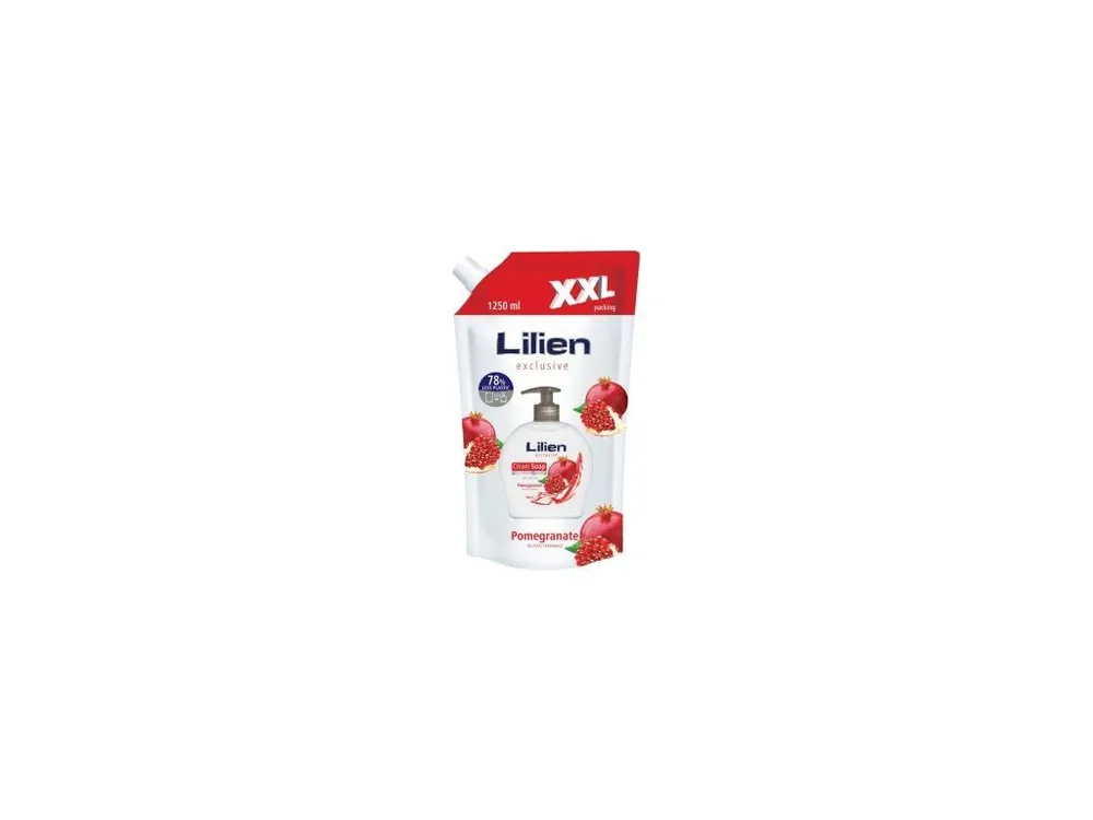 Lilien tekuté mýdlo - Granátové jablko XXL - sáček 1250 ml Cenově Výhodný