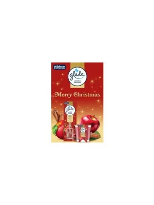 Glade Merry Christmas Warm Apple Pie jablko a skořice vonné tyčinky a vonná svíčka 50 ml + 112 g, dárková sada Kup Teď