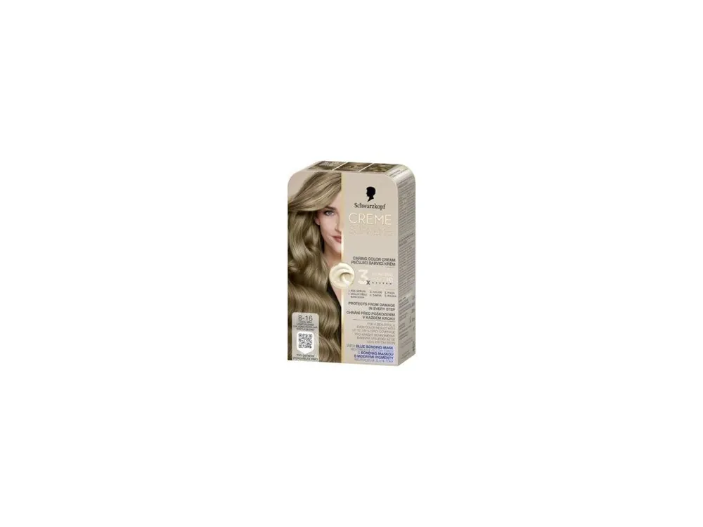 Výprodej Schwarzkopf Creme Supreme barva na vlasy 8-16 chladná popelavá světlá blond 60 ml