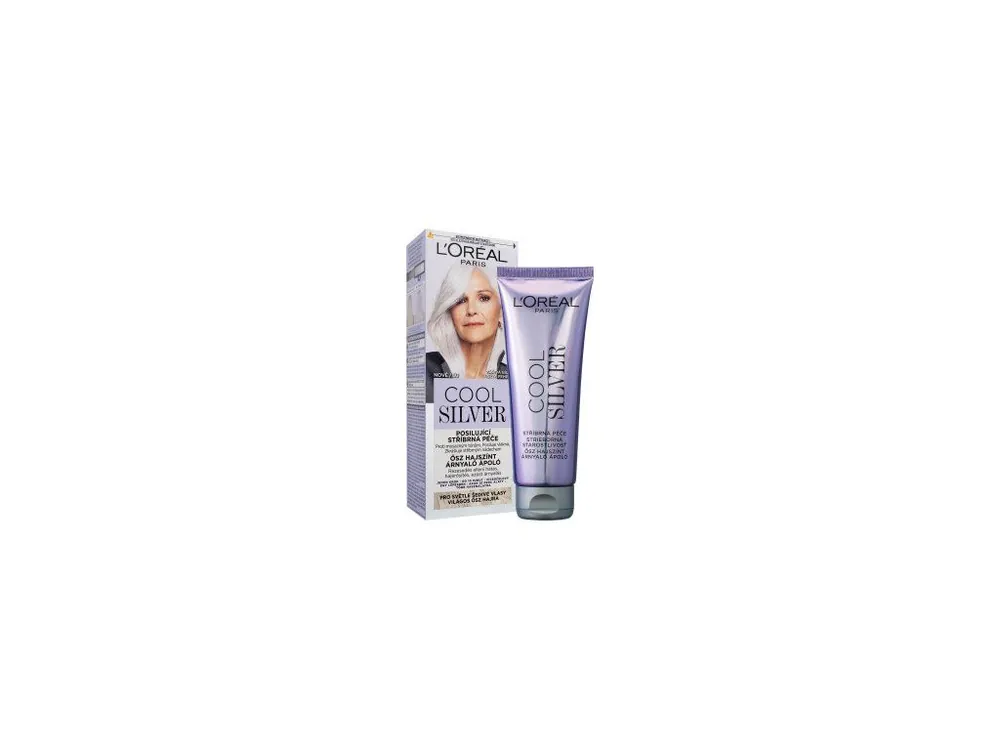 Značkový L'Oréal Cool Silver barva na vlasy Zářivá bílá