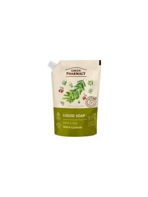 Green Pharmacy Oliva a Goji tekuté mýdlo náhradní náplň 460 ml Finální Výprodej