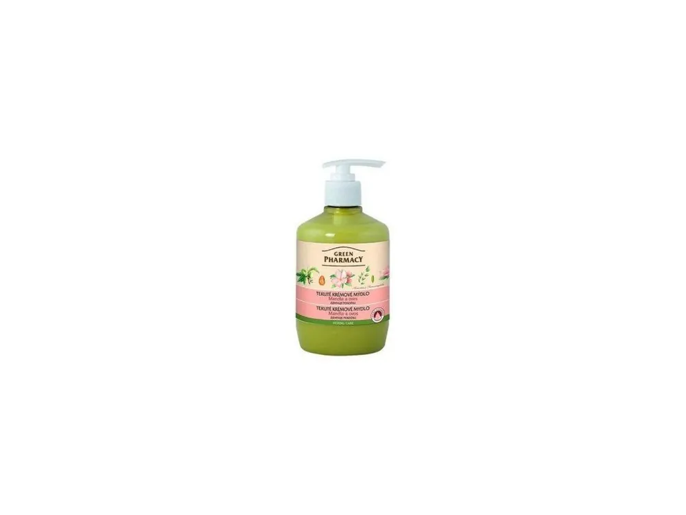Green Pharmacy Mandle a Oves tekuté mýdlo s dávkovačem 460 ml Levný