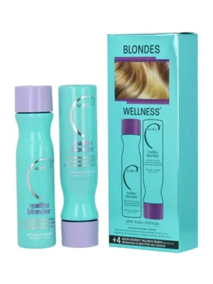 Malibu C Blondes Enhancing Wellness Collection Shampoo 266 ml + Conditioner 266 ml + sáček 4 x 5 g Zlevněný