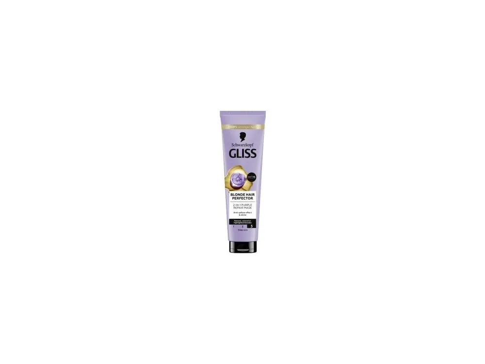 Vysoce Kvalitní Gliss Blonde Perfector Purple 2v1 fialová regenerační maska 150 ml