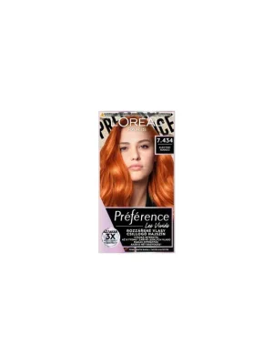 Nejprodávanější L'oreal Paris Préférence Vivid Colors barva na vlasy, Electric Mango 7.434