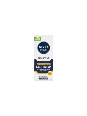 Nivea Men Sensitive ochranný pleťový krém, OF 15, 75 ml Cenově Výhodný