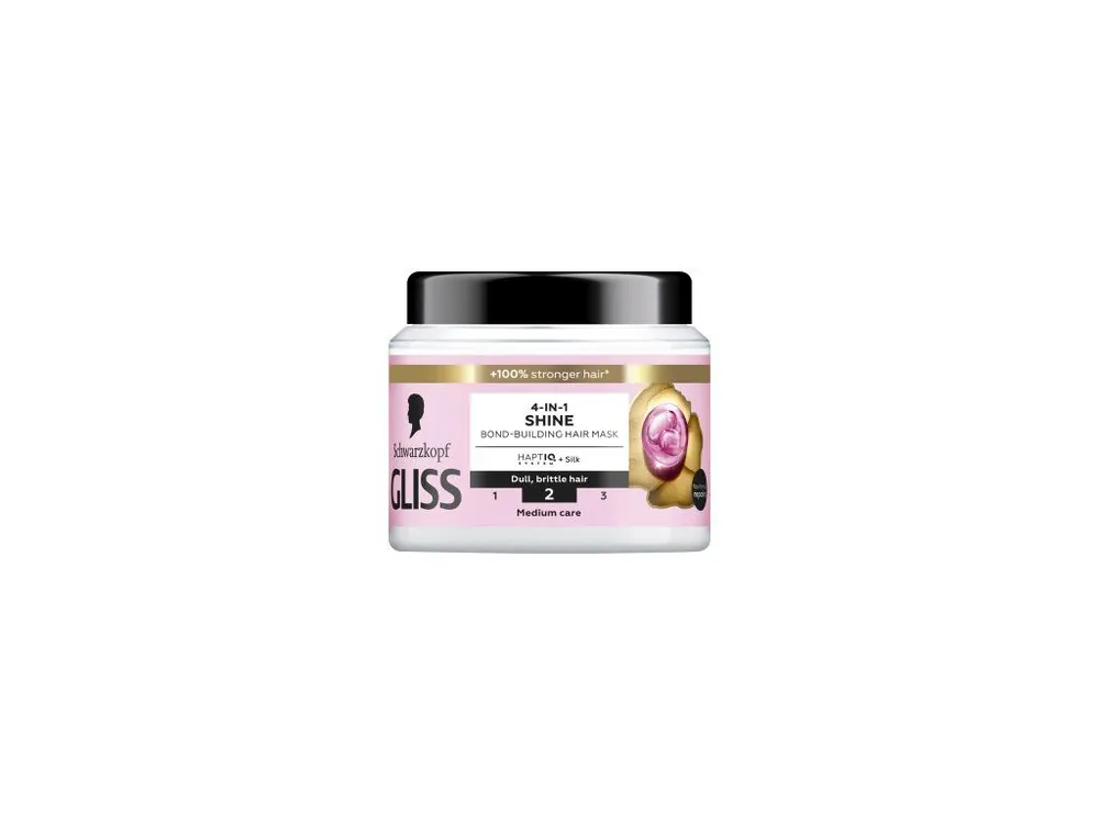 Originální Schwarzkopf Gliss Liquid Silk vlasová maska 4v1 pro lesk vlasů, 400 ml